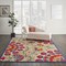 Homeroots 7 x 10 ft. Red & Multi Color Indoor & Outdoor Area Rug 384996 - alternate 6